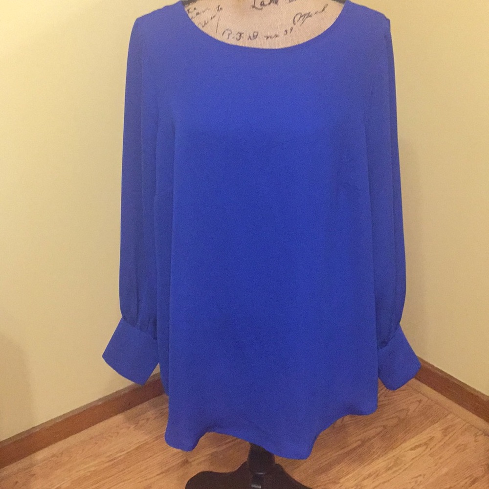 Adorable Blue Dress Blouse